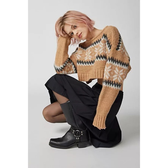 Urban Outfitters Cropped Fair Isle Sweater - Picture 14 of 15